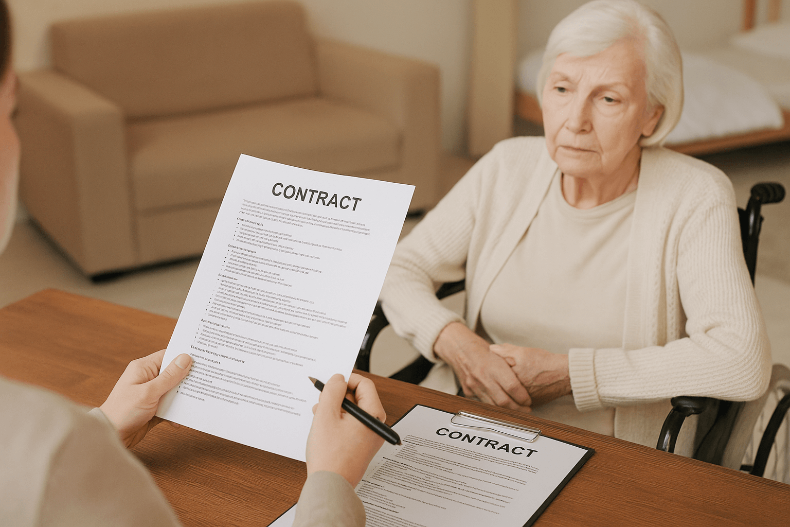 Что включает договор с частным пансионатом для пожилых людей?