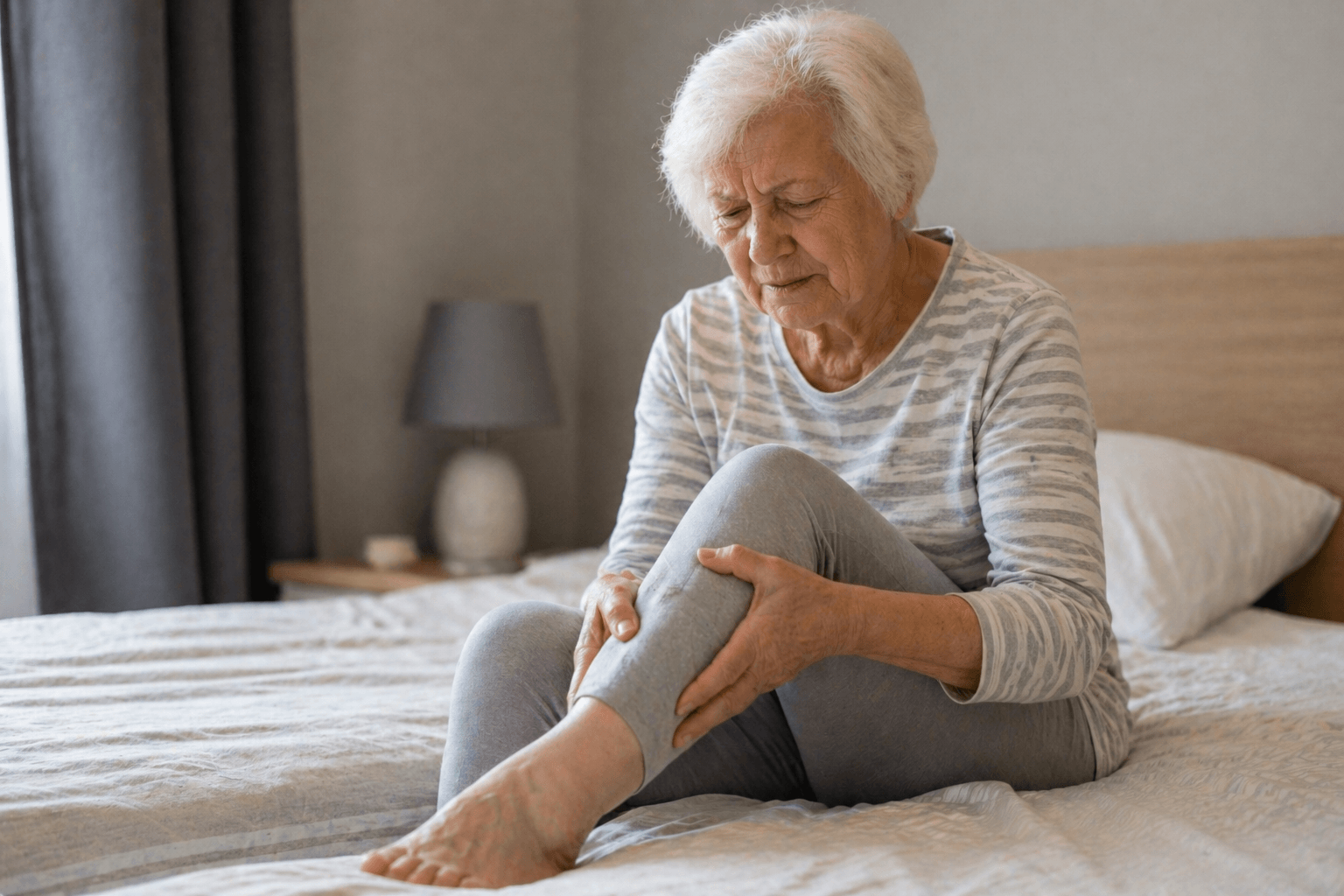 Судоми в ногах у людей похилого віку: причини та допомога